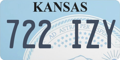 KS license plate 722IZY