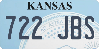 KS license plate 722JBS