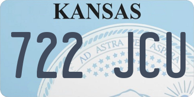 KS license plate 722JCU