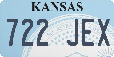 KS license plate 722JEX