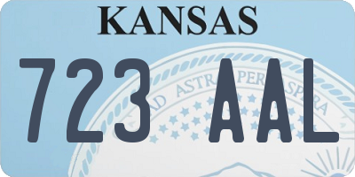 KS license plate 723AAL