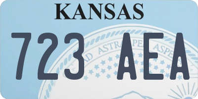 KS license plate 723AEA