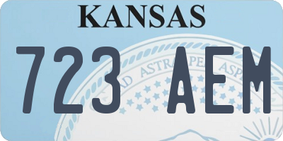 KS license plate 723AEM