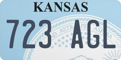 KS license plate 723AGL