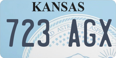 KS license plate 723AGX