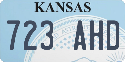 KS license plate 723AHD