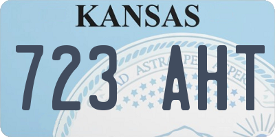 KS license plate 723AHT