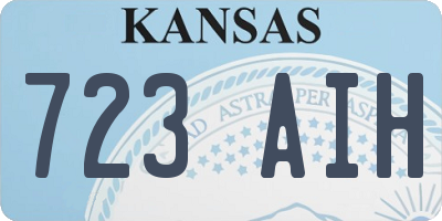 KS license plate 723AIH