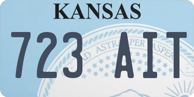 KS license plate 723AIT