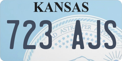 KS license plate 723AJS
