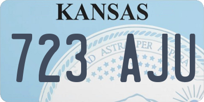 KS license plate 723AJU