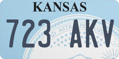 KS license plate 723AKV