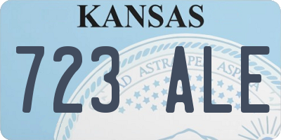 KS license plate 723ALE
