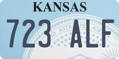 KS license plate 723ALF