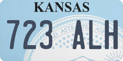 KS license plate 723ALH