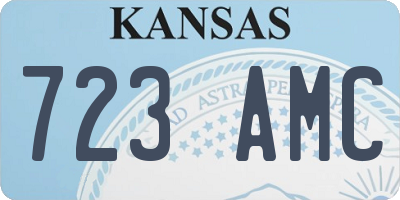KS license plate 723AMC
