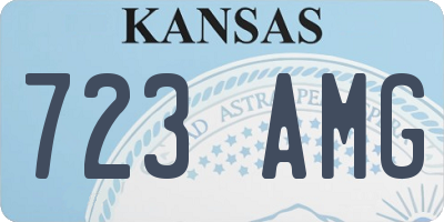 KS license plate 723AMG