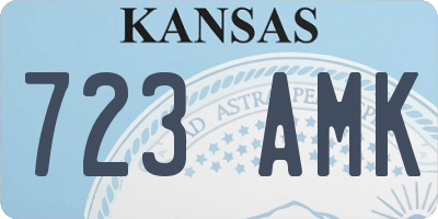KS license plate 723AMK