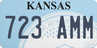 KS license plate 723AMM