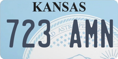 KS license plate 723AMN