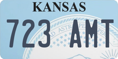 KS license plate 723AMT