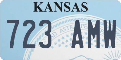 KS license plate 723AMW