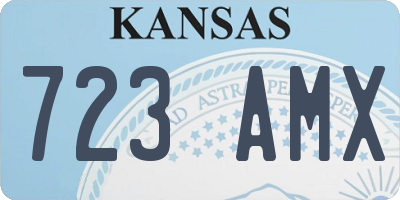 KS license plate 723AMX