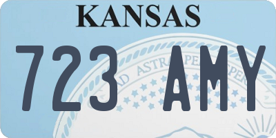 KS license plate 723AMY