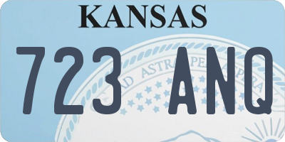 KS license plate 723ANQ