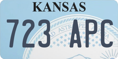 KS license plate 723APC
