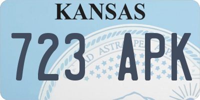 KS license plate 723APK