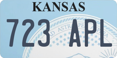 KS license plate 723APL