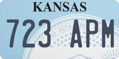 KS license plate 723APM