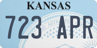KS license plate 723APR