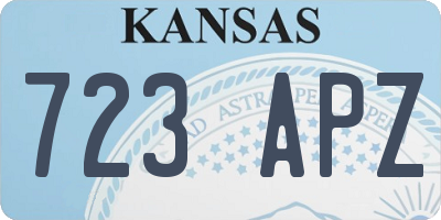 KS license plate 723APZ