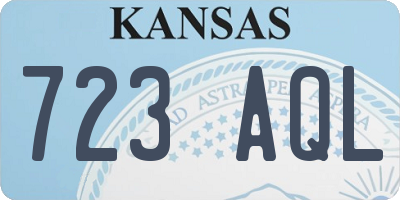 KS license plate 723AQL