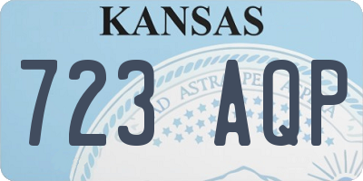 KS license plate 723AQP
