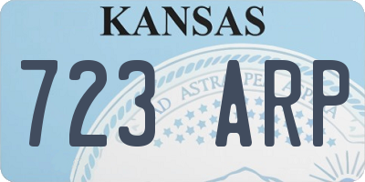 KS license plate 723ARP