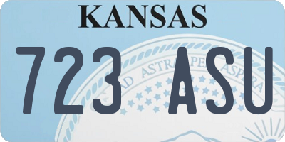 KS license plate 723ASU