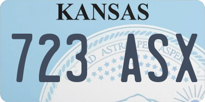 KS license plate 723ASX