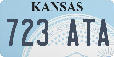KS license plate 723ATA
