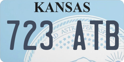 KS license plate 723ATB