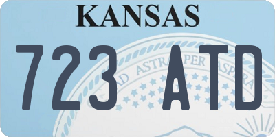KS license plate 723ATD