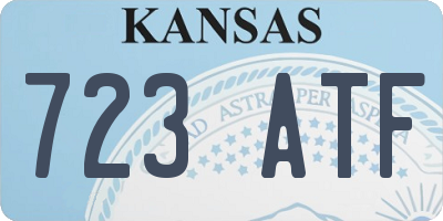 KS license plate 723ATF