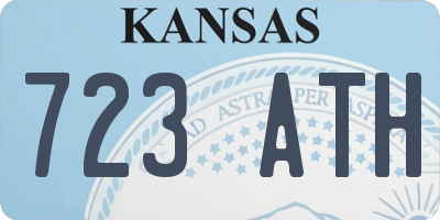 KS license plate 723ATH