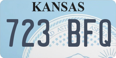 KS license plate 723BFQ
