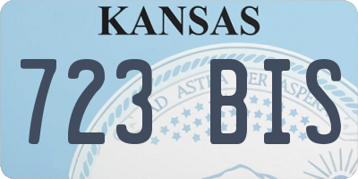 KS license plate 723BIS