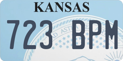 KS license plate 723BPM