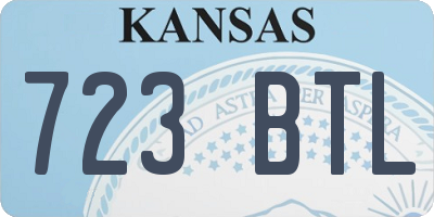 KS license plate 723BTL