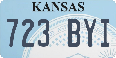 KS license plate 723BYI